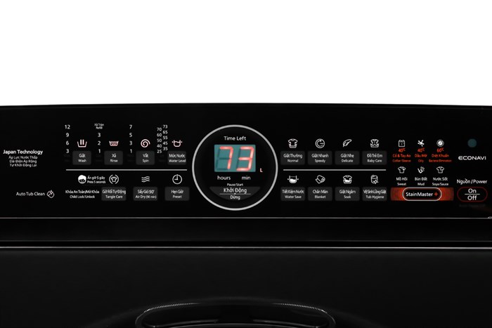 Máy giặt Panasonic Lồng đứng Inverter 10.5 Kg NA-FD10VR1BV